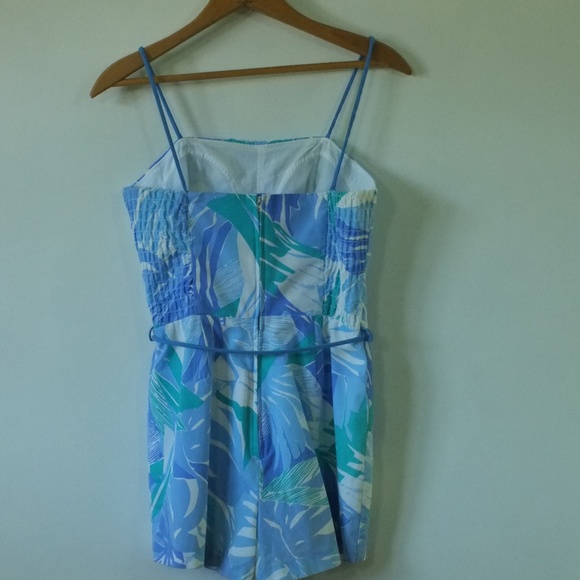 vintage floral playsuit | 1970s Sea Waves romper - Picture 8 of 16